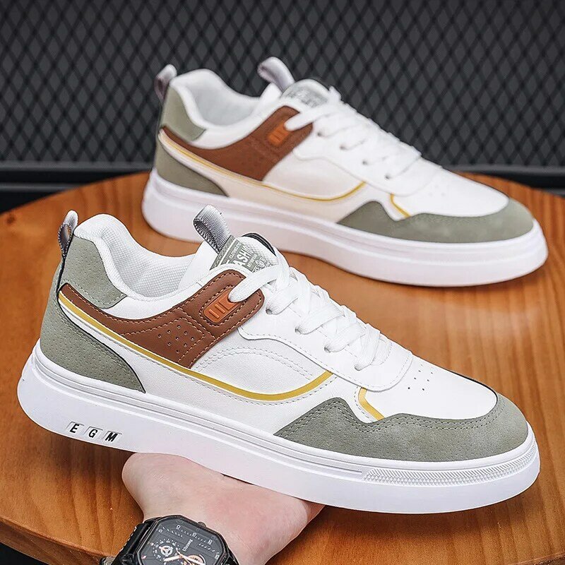 2024 Spring and Autumn New Male Student Board Shoes Low cut Versatile Lightweight Sports Shoes Trendy Fashion Casual Shoes