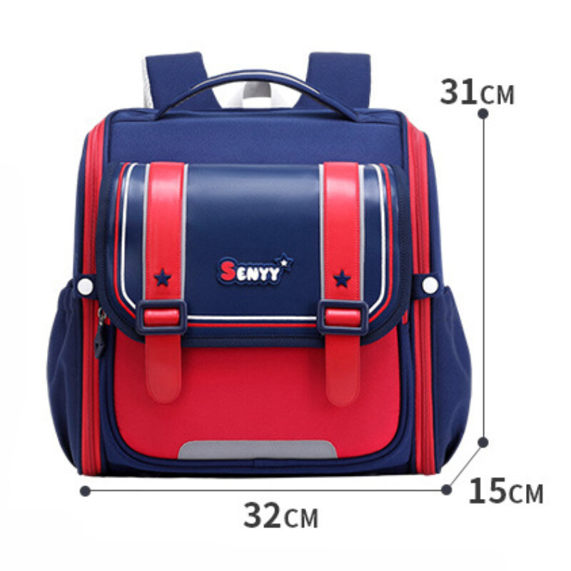2024 New Primary Students Horizontal Schoolbags British Style Kids Backpack Large Capacity Spine Protection Breathable Book Bags