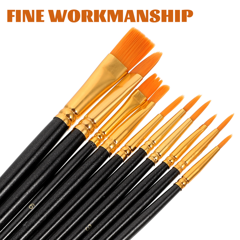 Nylon Painting Brushes Nylon Paint Brushes Set Paintbrushes Nylon Hair Artist Acrylic Paint Brushes Acrylic Painting Brush
