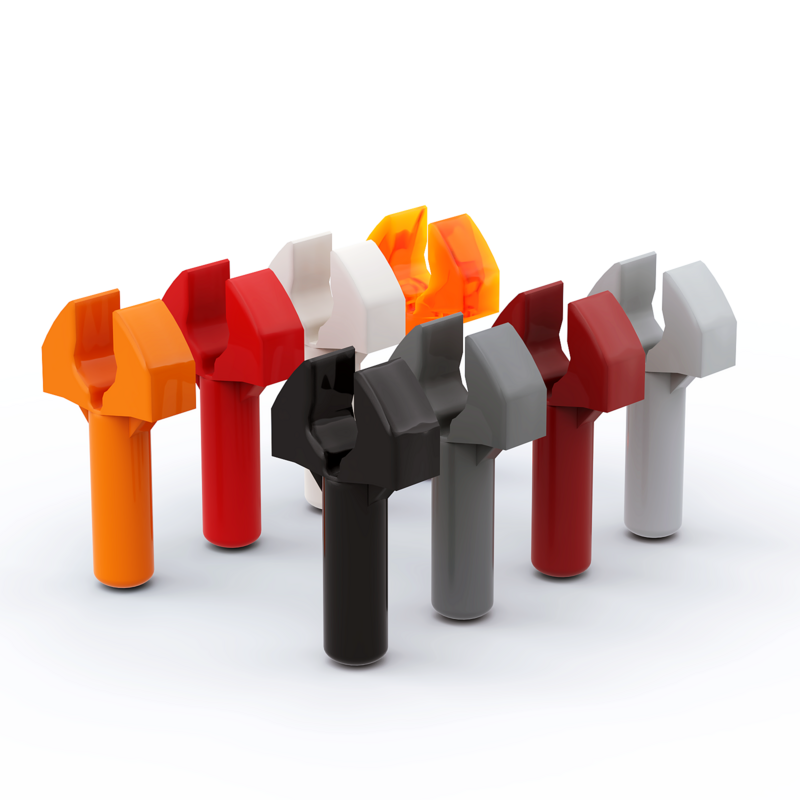 Regenbogen Schwein MOC Partikel 48729 Hohe-Tech Bar 1L mit Clip Mechanische Klaue (Unbestimmt Typ) gebäude Block Teile DIY Kind Spielzeug