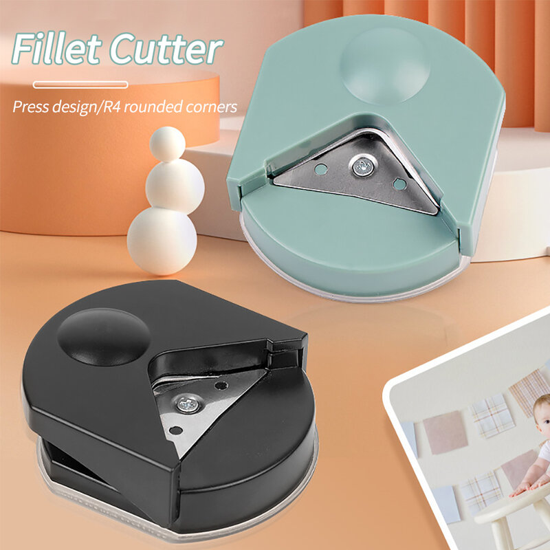 Paper Cutter Hole Punch Paper Edge Cutter Mini Round Scissors PVC Film Paper Trimmer Round Corner Cutter