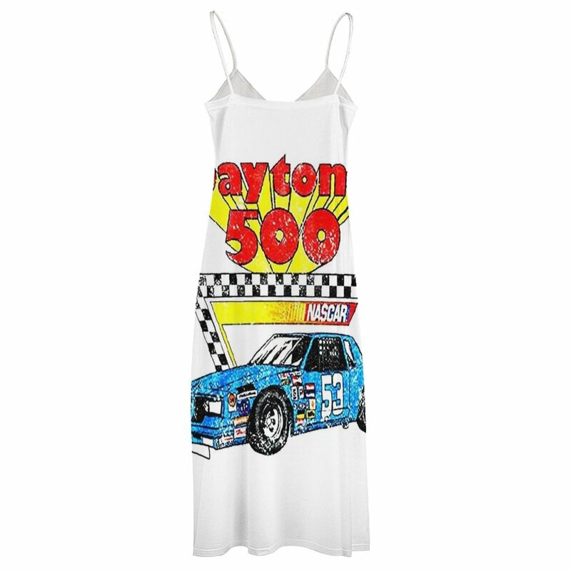 Vintage Daytona 500 koszula wyścigowa męska koszulka z grafiką bez rękawów sukienka sukienka urodzinowa