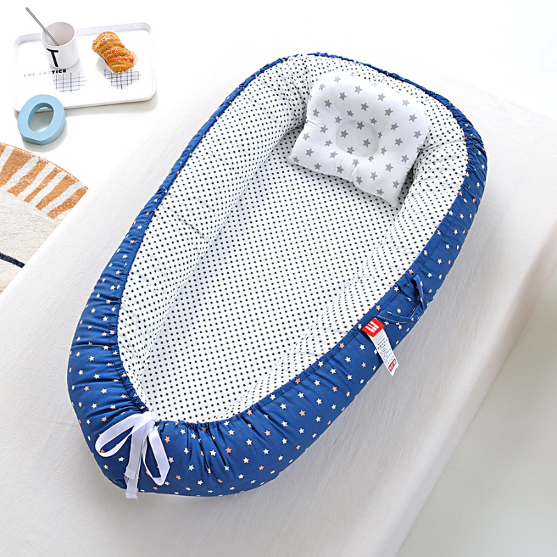 Portátil ao ar livre berço cama de viagem dobrado ninho cama para bebês infantil criança berço de algodão na cama para recém-nascido berço pára-choques