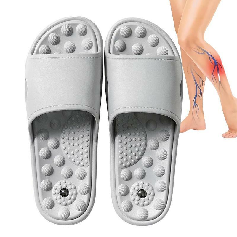 Feet Massage Slippers Foot Reflexology Acupuncture Therapy Massager Walk Stone Shoes Acupuncture Massager