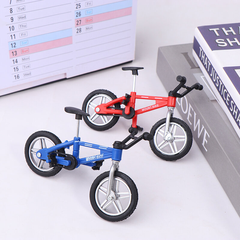 Retro-Legierung Mini Finger BMX Fahrrad Montage Fahrrad Modell Spielzeug Gadgets Geschenk Spielzeug Modell