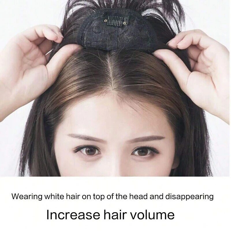 Женский парик, женский парик, объемная французская челка, естественный пушистый и легкий, плавно закрывает белые волосы