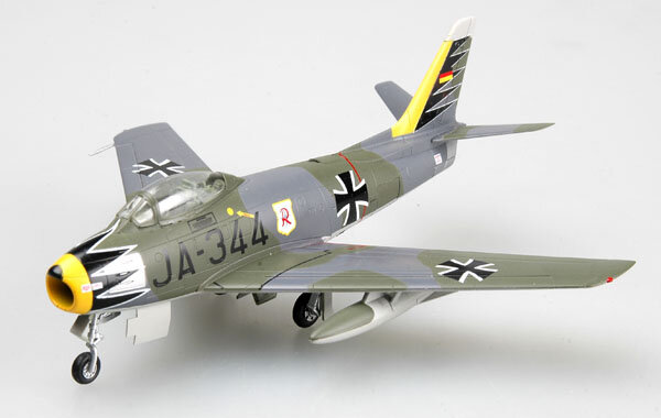 Немецкая модель Easymodel 37103 1/72 F-86F «Saber» 3./JG71. Коллекция или подарок военного самолета 1963 года, готовый статический самолет, пластиковая модель