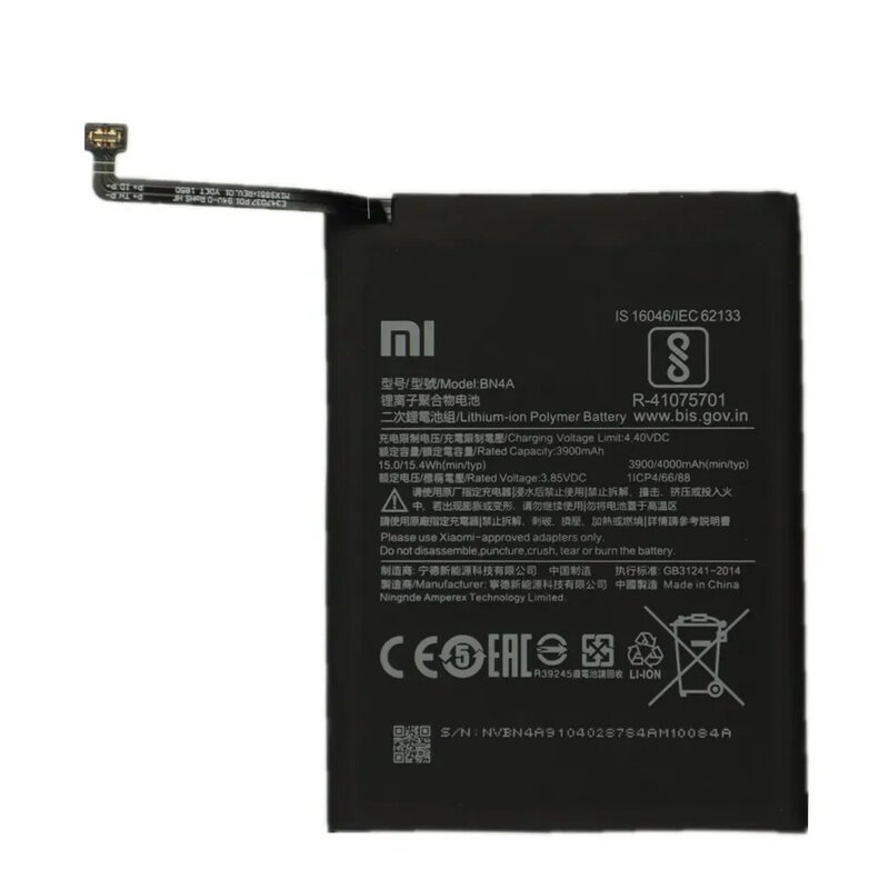 Batería 2024 original BN4A, BN46, BM4J para Xiaomi Redmi Note 7, Note 7 Pro/Note8, Note 8 Pro, 8T, 100% años