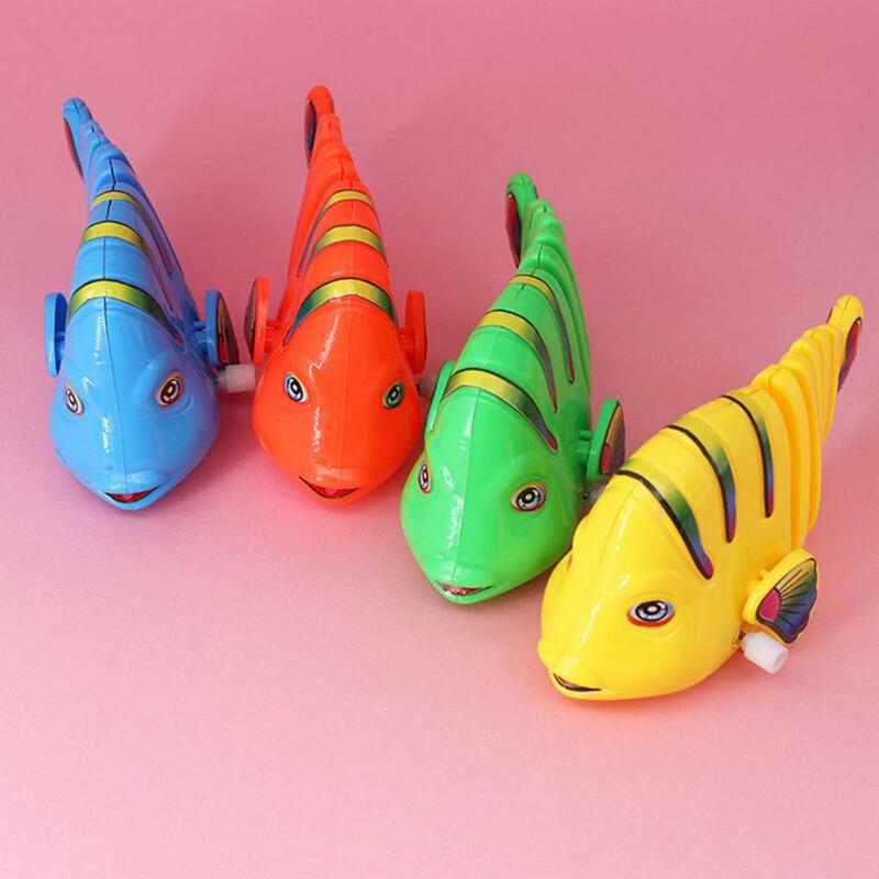 Nakręcana zabawka edukacyjne zabawka-ryba edukacyjne dla dzieci kreatywne zabawka w kształcie zwierzątka w zegarku dla dzieci przenośne do biegania niemowlęcia