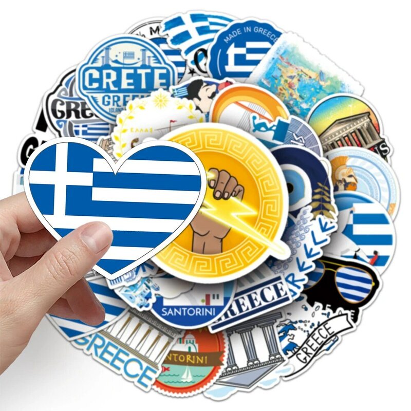 10/30/50 Stuks Toeristische Landschappen Griekenland Stickers Diy Landschap Cartoon Sticker Dagboek Scrapbooking Auto Motorfiets Decoratieve Stickers