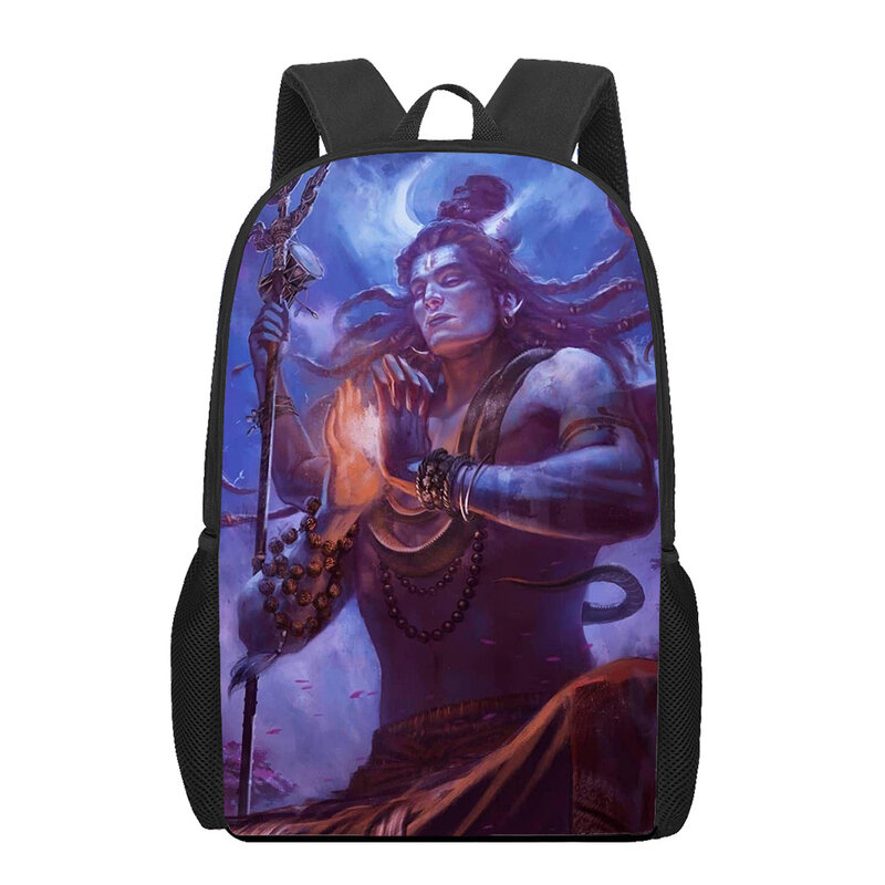 Shiva 3D Print School Bag for Teenager Girls Primary Kids Backpack Book Bags Children Bookbag Satchel Large Capacity Backpack