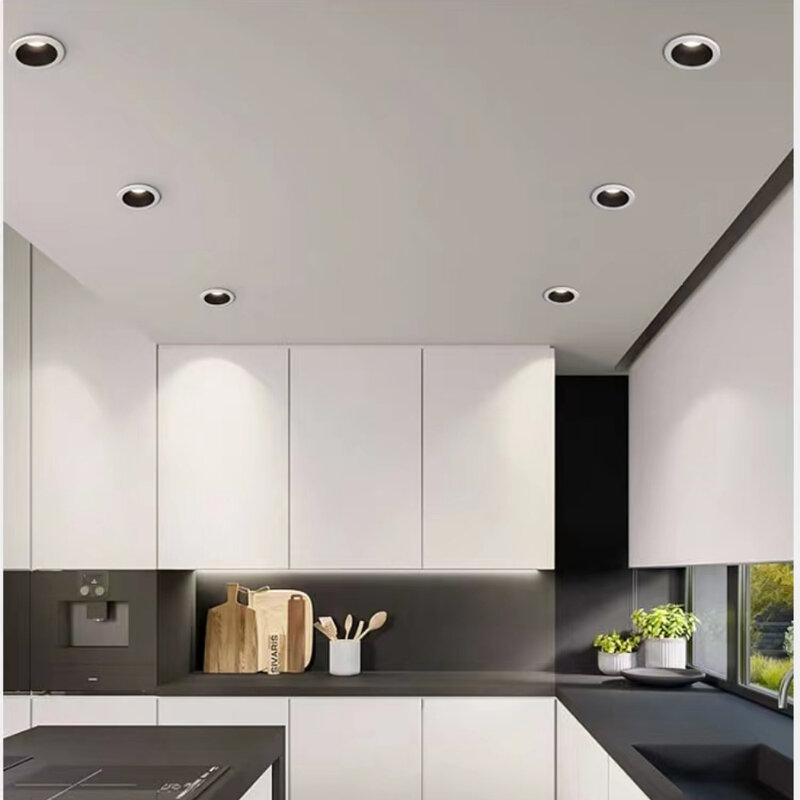 Lámpara de techo LED redonda empotrada, iluminación interior, 220 K, 10W, CA 240V-4000 V