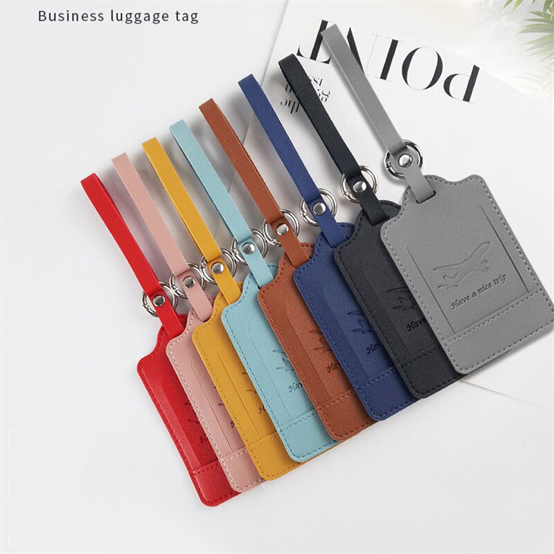 1pc Name Luggage Tag Women Men Portable Label Suitcase ID Address Name Holder Letter Baggage Boarding Gift Travel Accessories