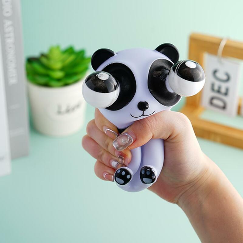 Mainan Remas lucu bola mata Burst Panda cubit mainan anak dapat diputar Remas mainan dewasa mata stres pereda dekompresi mainan H9Z1