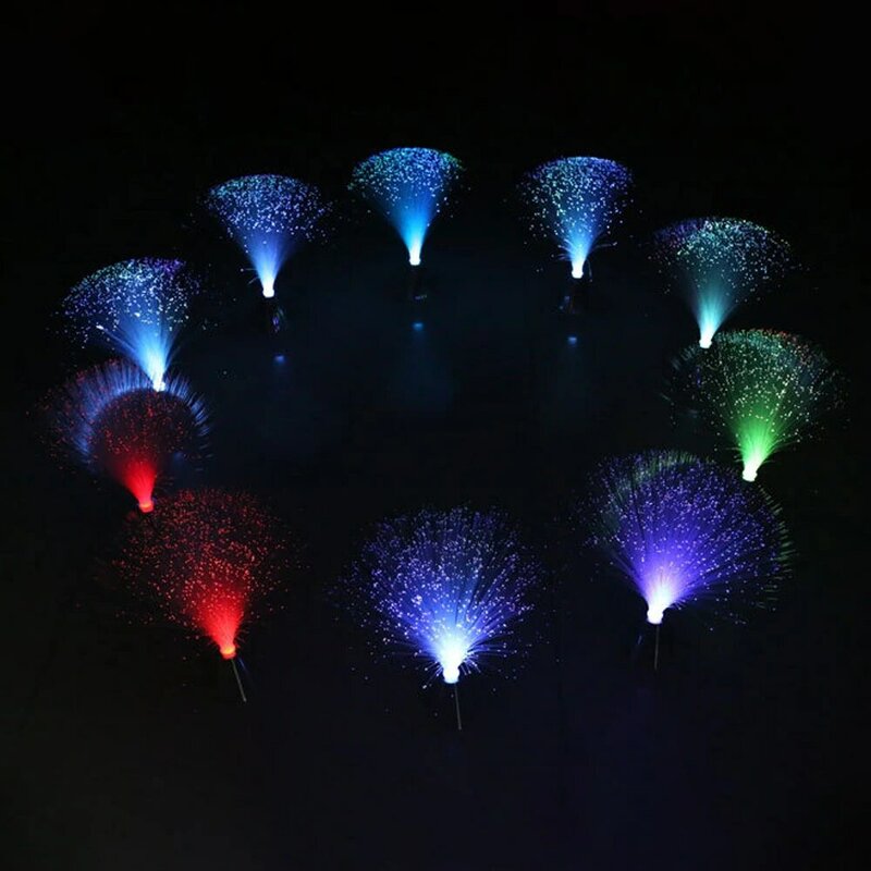 RGB Colorful LED Fiber Optic Lights Holiday Atmosphere Lamp LED Night Light Starry Sky Wedding Christmas Party Lamp Home Decor