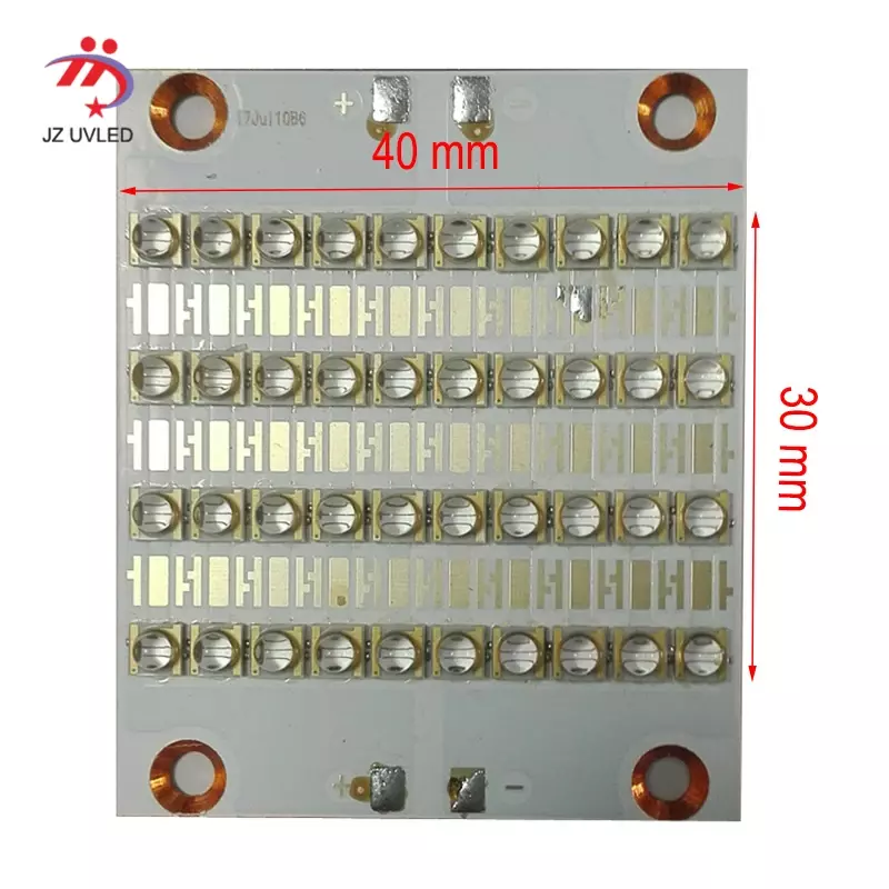โมดูล LED UV 403035 A0D สำหรับเครื่องพิมพ์ยูวีเจล lampu curing UV แบบแท่งเคลือบเงาบ่มด้วยหมึกแห้ง365nm หลอดไฟอัลตราไวโอเลต395นาโนเมตร