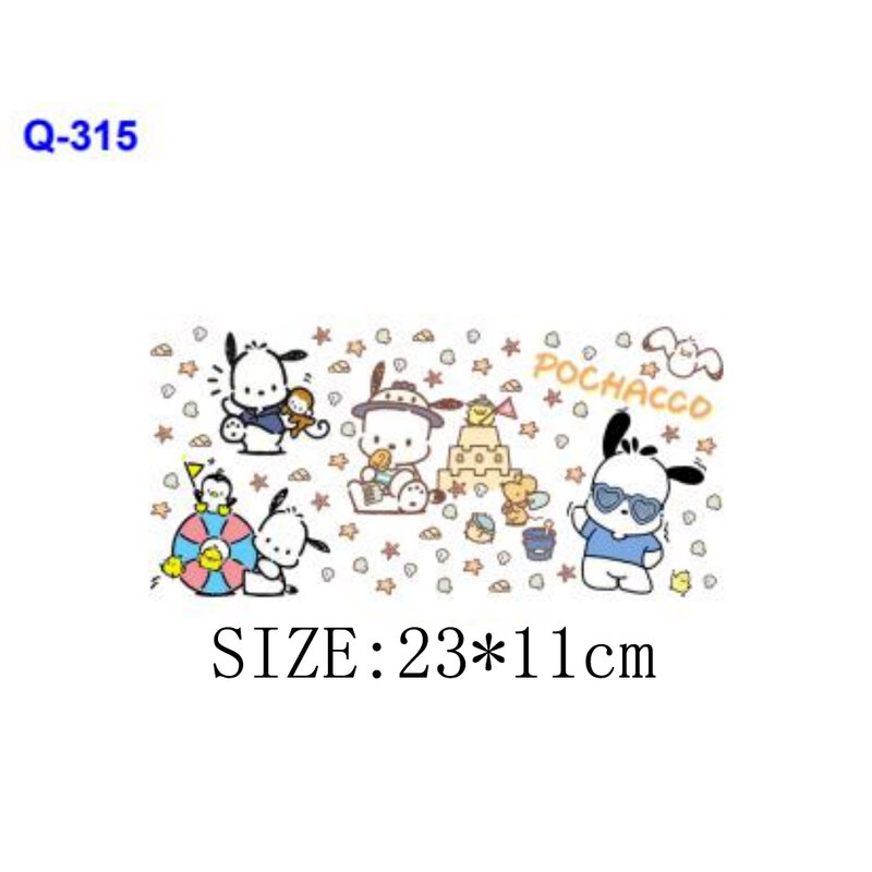 1 Stuks Pochacco Cartoon Uv Dtf Sticker Voor 16Oz Cup Wrap Transfer Sticker Custom Label Diy Logo Zelfklevend