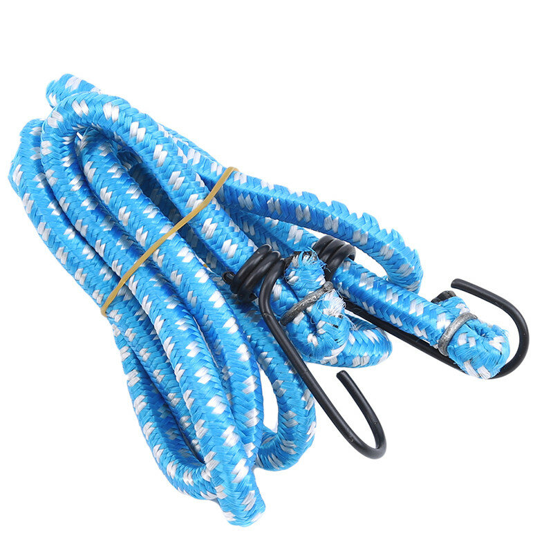 Cuerda elástica de 140cm para exteriores, hebilla de Metal, tendedero de alta elasticidad, gancho para embalaje de equipaje y acampada, 3 colores