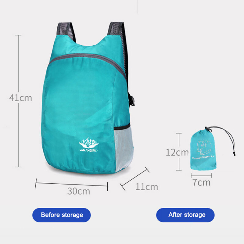 Sac à dos d'alpinisme léger portable, sac à dos d'extérieur, sac à dos pliable, sac de jour étanche, voyage, randonnée, cyclisme