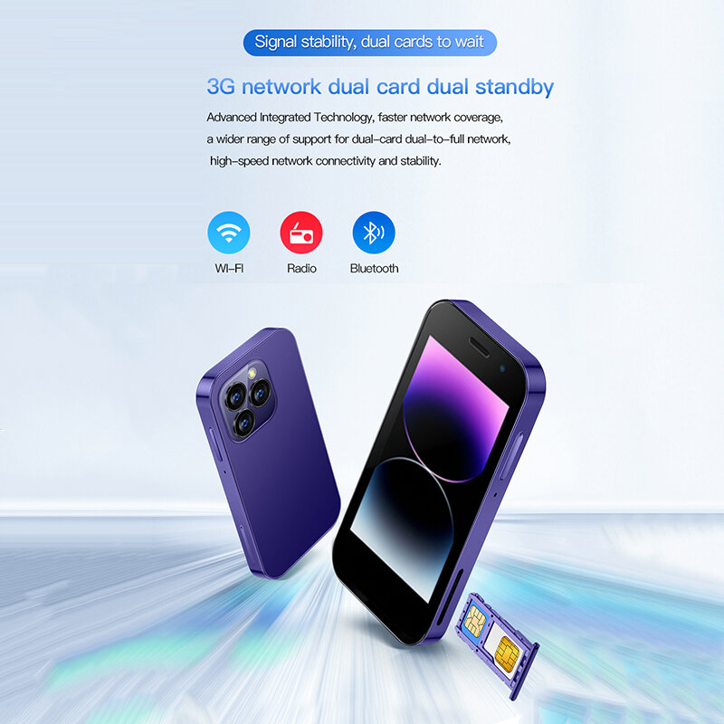 SOYES XS17 Pro Mini Smart Phone 1950mAh Android9.0 Face ID 2GB RAM 16GB ROM Dual SIM Standby GPS 3.0 Inches Phone