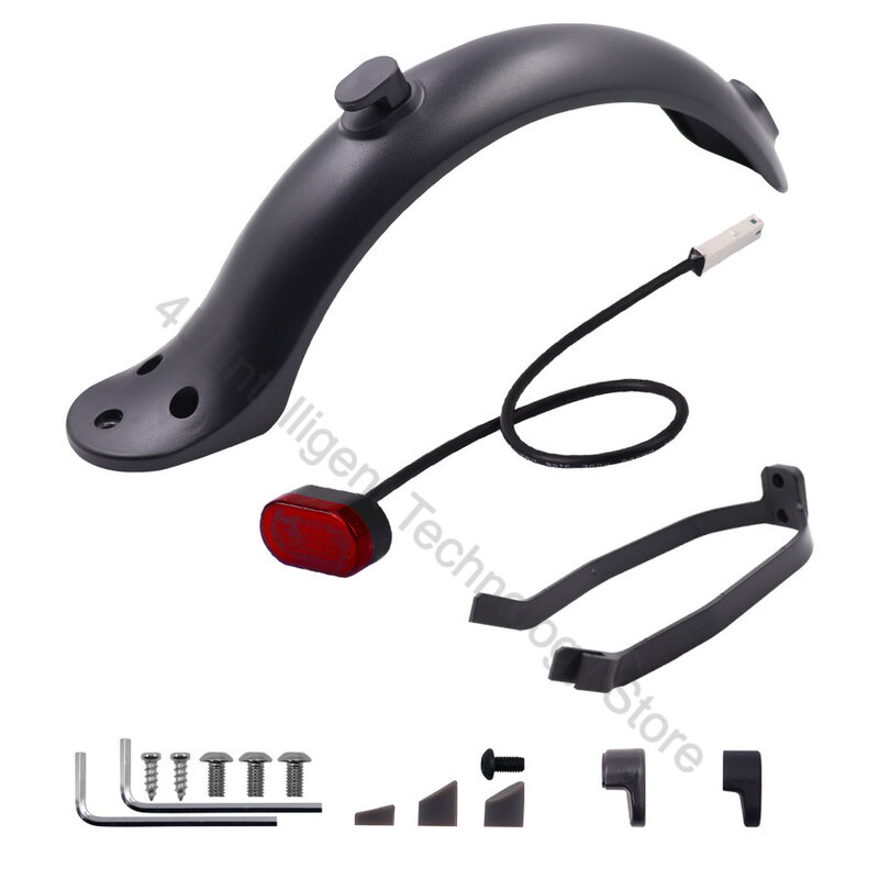 Durable Scooter Mudguard for Xiaomi Mijia M365 Pro Electric Scooter Tire Splash Fender with Rear Taillight Back Guard