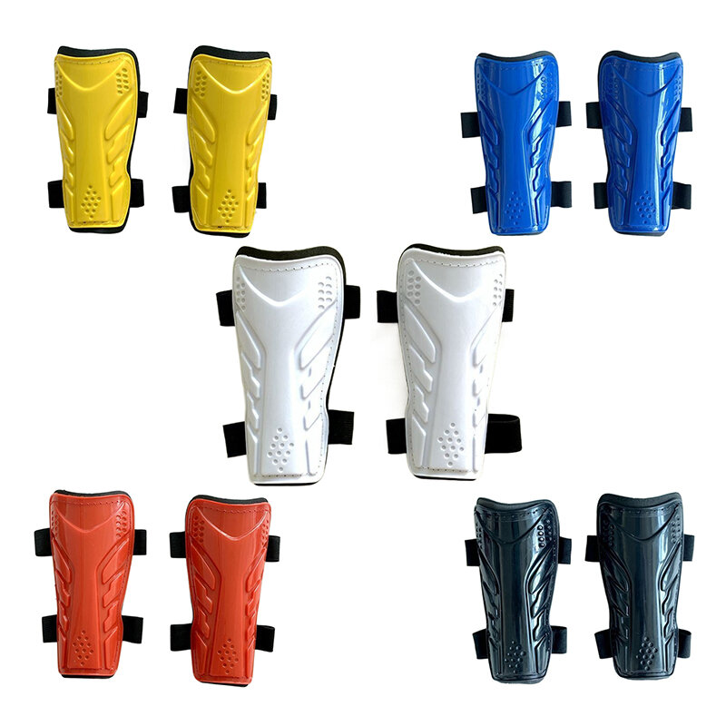 1 pasang pelindung kaki pelindung sepak bola untuk anak-anak bantalan tulang kering plastik perlengkapan pelindung pelindung sejuk pelindung tulang kering