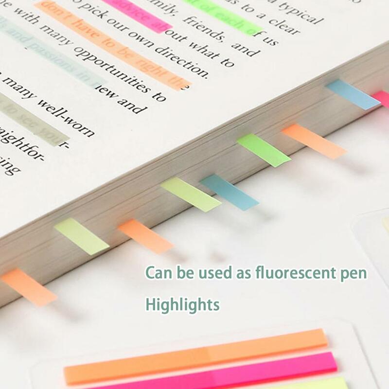 300 Sheets Color Ultra Fine Memo Pad Posted Sticky Paper Sticker Stationery School Bookmarks Kawaii Notepads Notes H8X3
