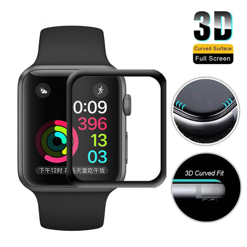 3D Curved Edge Protective Film For Apple Watch Series 8 7 41mm 45mm Screen Protector for Apple Watch Ultra 49mm