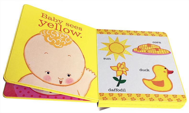 Baby's Colors, Bebê Livros infantis com idade 1 2 3, Inglês picture book,9781416998211