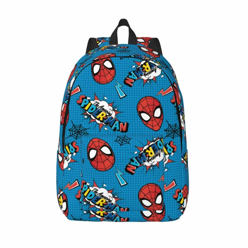 Niestandardowe płócienne plecaki MSuperhero Spider Man do szkoły średniej torby podróżne męskie damskie torby na książki na 15 Cal laptopa