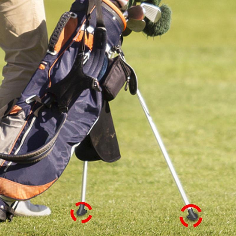 Soporte Universal para bolsa de Golf de 2 piezas, pies de repuesto para bolsa de Golf, pies de goma, accesorios de soporte