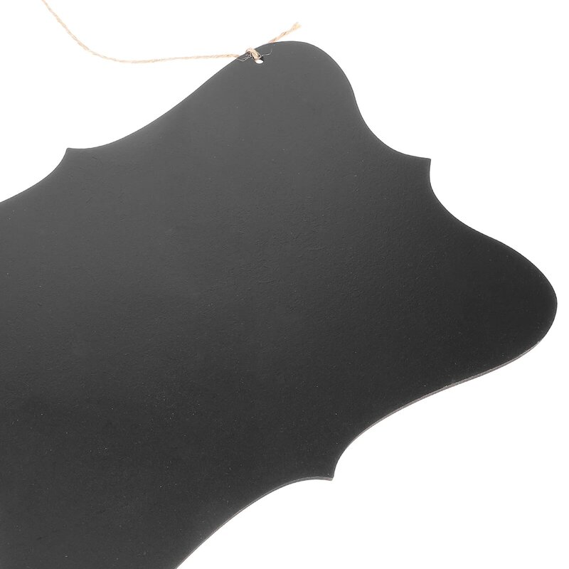 칠판 사인 블랙 라이트 디스플레이 소형 칠판, 양면 대나무 나무 메시지 벽 장식, 블랙웰