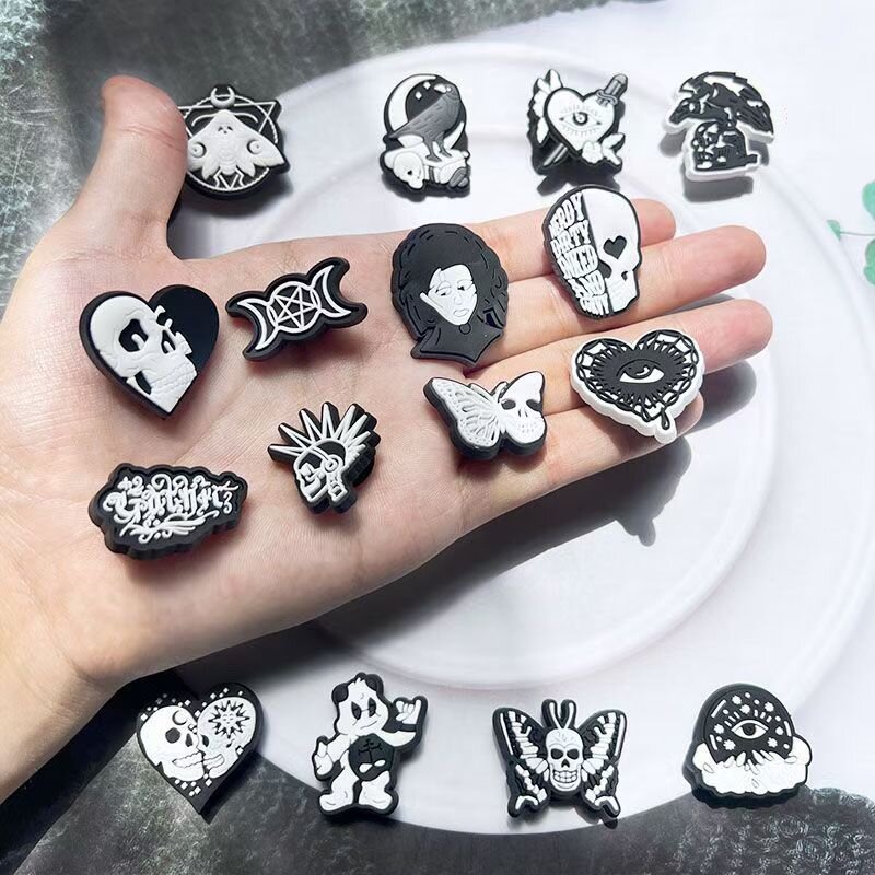 Halloween Shoe Charms Pin New Arrival Sales 1Pcs PVC for Croc Accessories Wristband Decorations Buckle Kids Adult Party Gifts