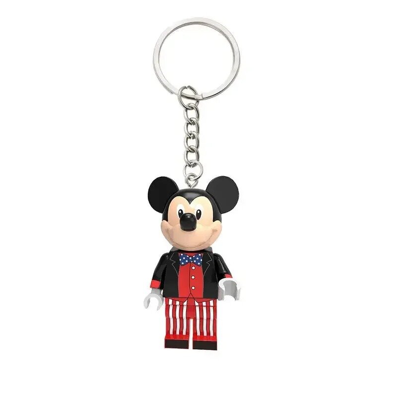 Sanrio Hallo Kitty Disney Animation Cartoon Stich Mickey Minnie Bausteine Puppe Rucksack Anhänger Schlüssel bund schnelle Lieferung