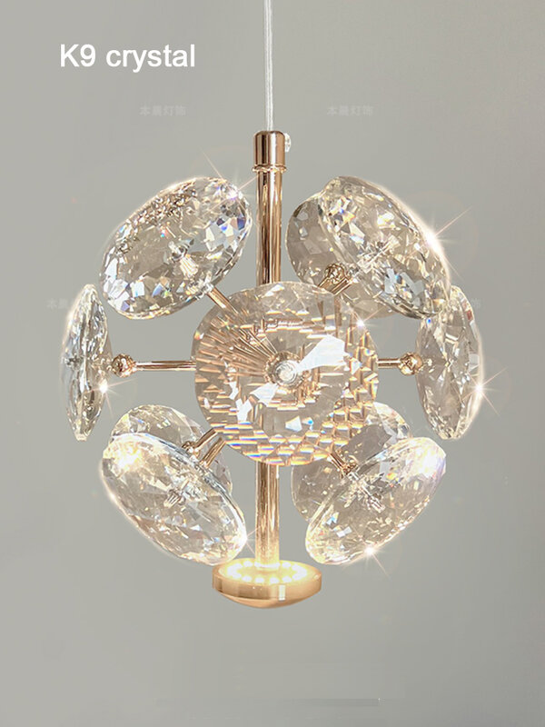 Moderno K9 cristallo puro comodino piccolo lampadario luce llampada da parete in cristallo di lusso corridoio lampada da soffitto decorazione Bar lampade nobili