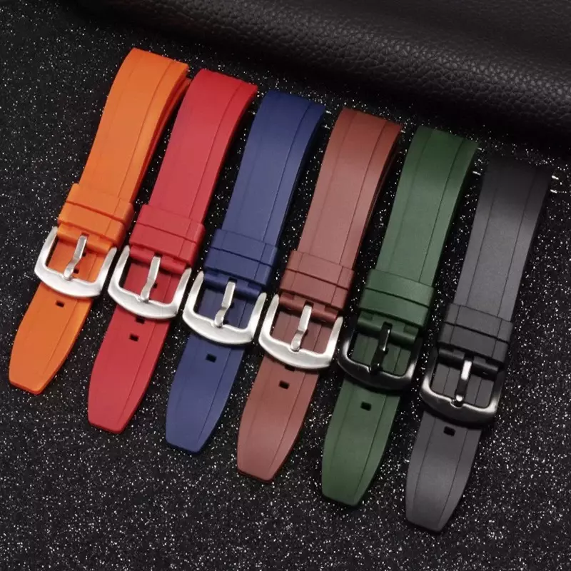 Premium Silikon Uhren armband Schnell verschluss Gummi Uhren armband 20mm 22mm Uhren armband Uhr Ersatz Uhren armband