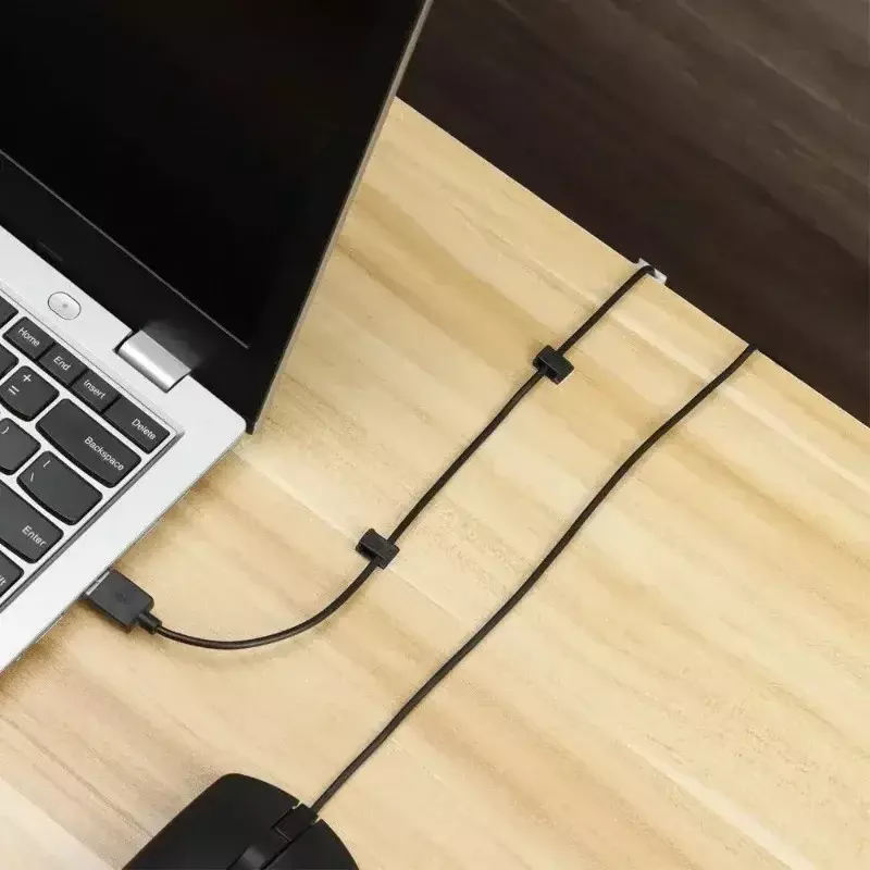 Pengatur kawat kabel, 40-10 buah klip kawat adesif untuk Headphone Data kabel USB untuk mobil kantor