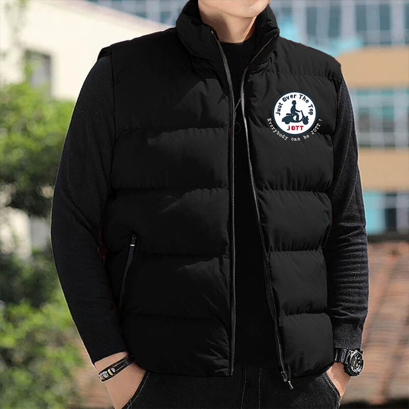 야외 스포츠 다운 조끼, 가을 겨울 럭셔리 여성 남성 방풍 민소매 퍼퍼 재킷, 남성 따뜻한 하이킹 천 조끼