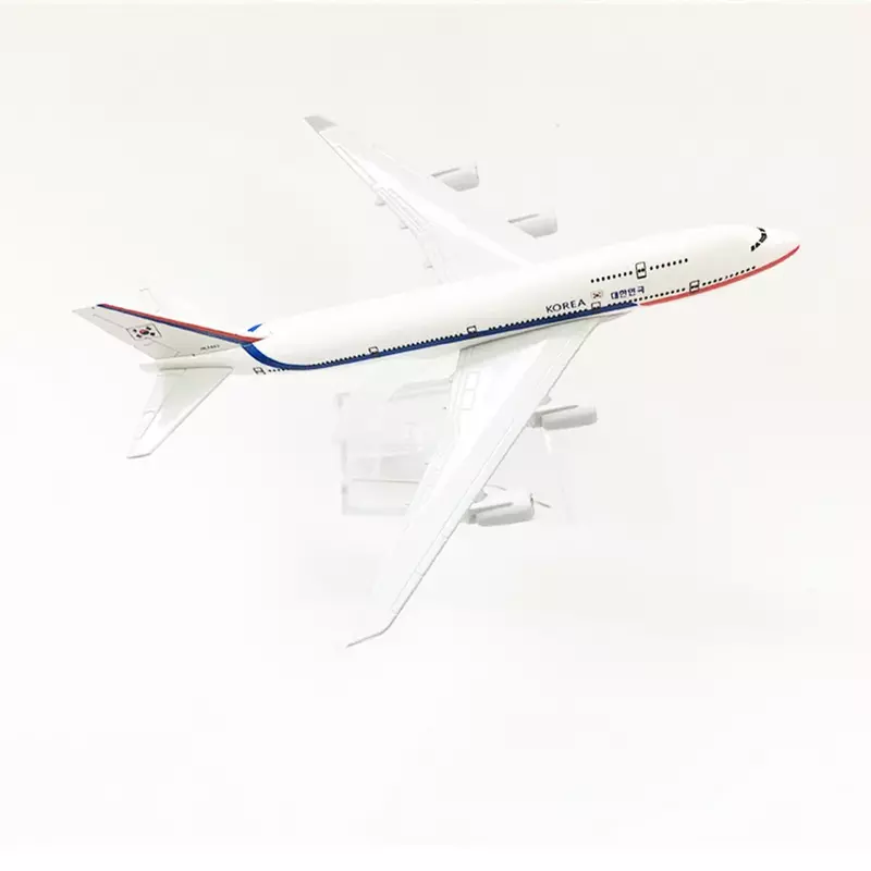 Alloy Aircraft Model Toys para crianças, avião coreano, escala 1/400, B747, 16cm, Boeing 747, presente para crianças