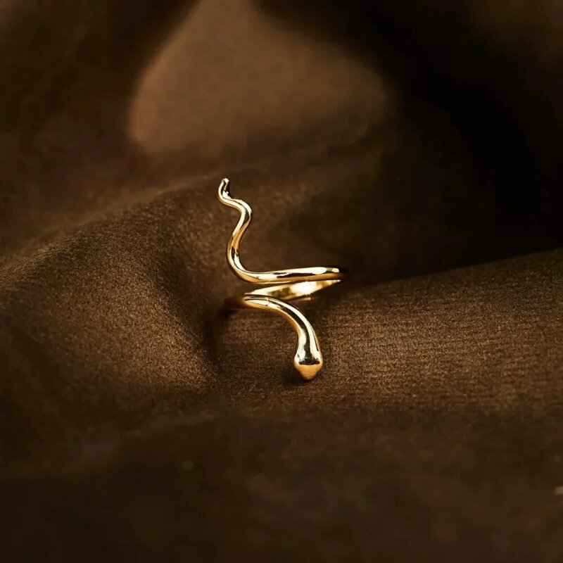 Женское винтажное обручальное кольцо Monkton, регулируемое кольцо из серебра 925 пробы с регулируемым размером, 2023