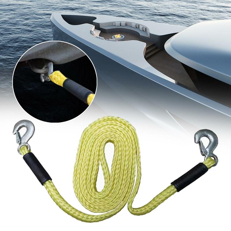 Tow Strap with Hooks Trailer Rope Tow Rope for Emergency Tree Saver Vehicles