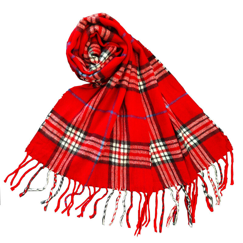Супермягкий классический кашемировый зимний шарф
