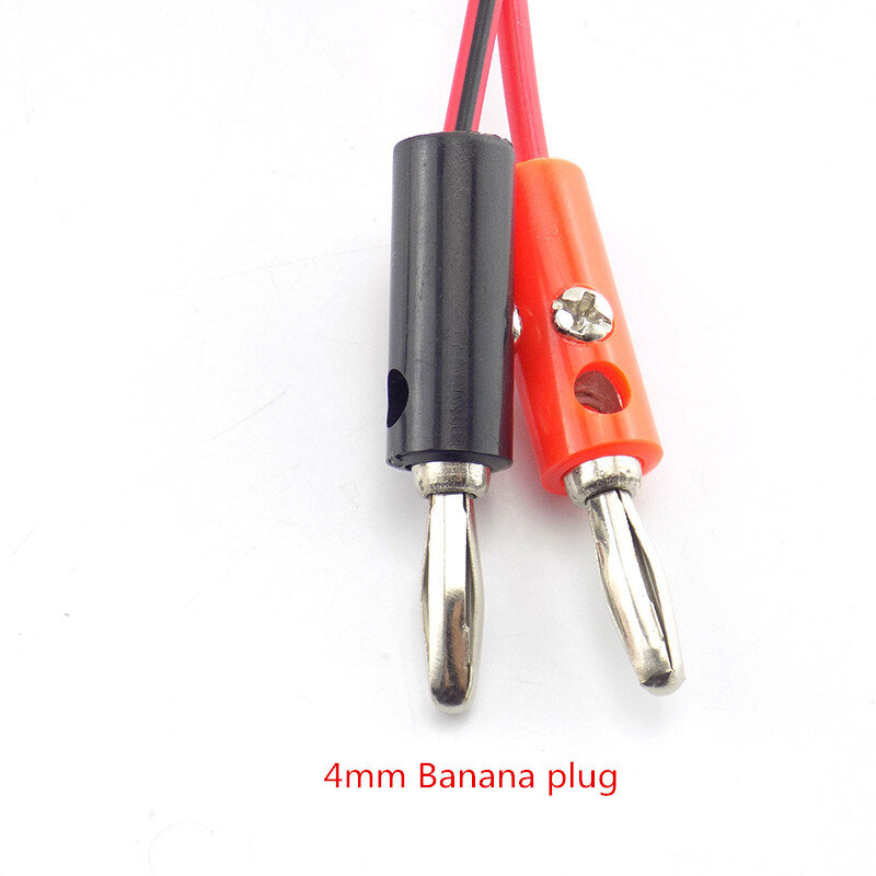 1/2 pares de conectores de Cable Banana con pinza de cocodrilo eléctrica a AV para multímetro, 4mm