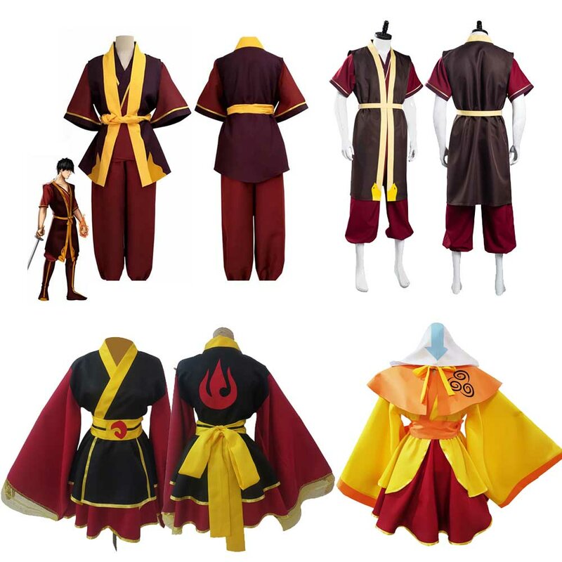 Avatar zuko cosplay top hose gürtel kostüm erwachsener mann männlich fantasia roleplay outfits halloween karneval diaguise anzug