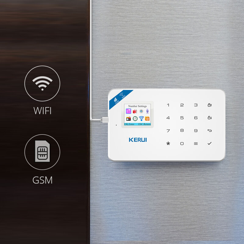 WIFI GSM włamywacz System bezpieczeństwa IP kamera kontrola aplikacji dom czujnik ruchu PIR wykrywacz czujnik drzwi