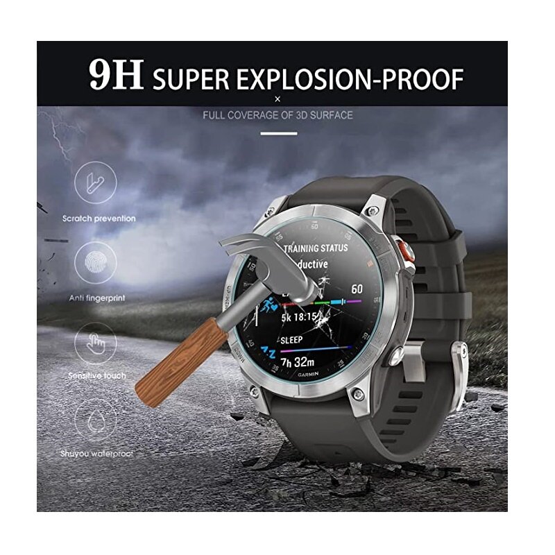5PCS Smart Watch Screen Protector per Garmin Epix Pro Gen2 51mm 47mm vetro temperato pellicola protettiva antigraffio Epix Gen 2