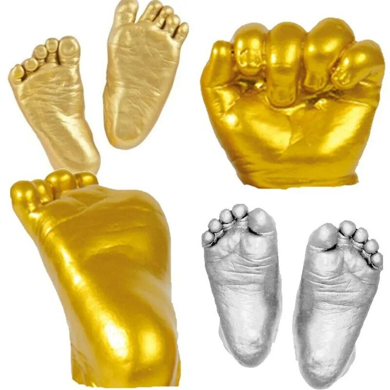 3D Hand Foot Print Model Set Diy Gips Mal Voor Baby Koppels Bruiloft Handafdrukken Voetafdrukken Casting Kit Baby Groeiende Souvenir