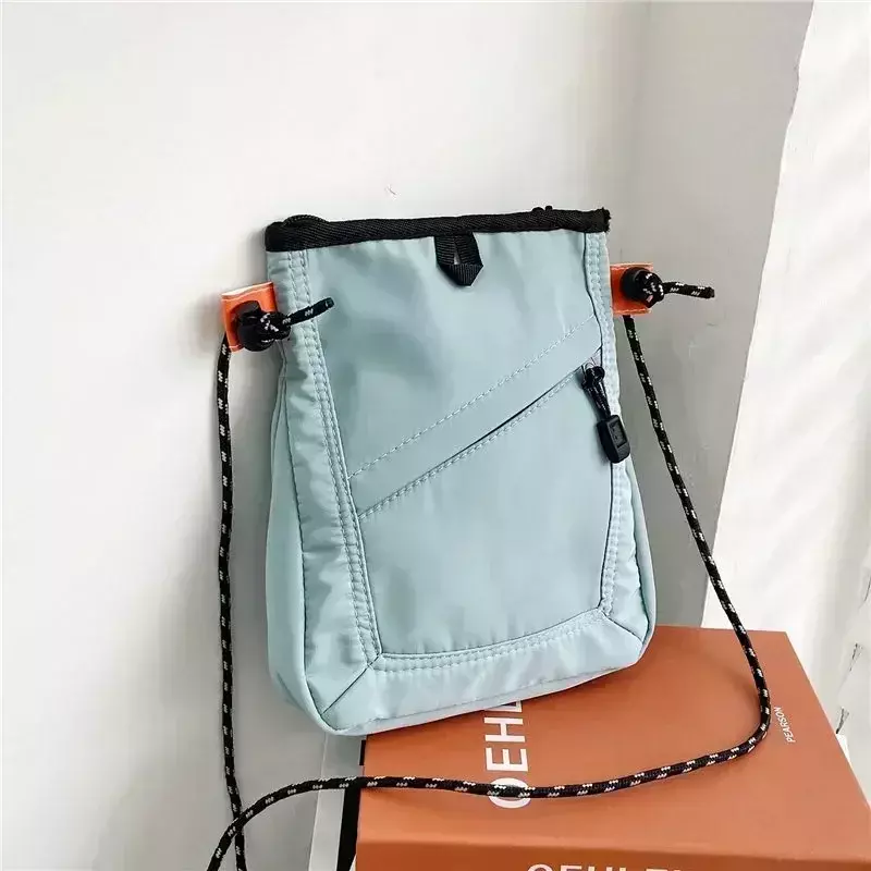 TOUB06-Mini Bolsa de Viagem Impermeável para Homens e Mulheres, Pequena Bolsa De Ombro Quadrada, Unisex Messenger Crossbody Bag, Nova Moda