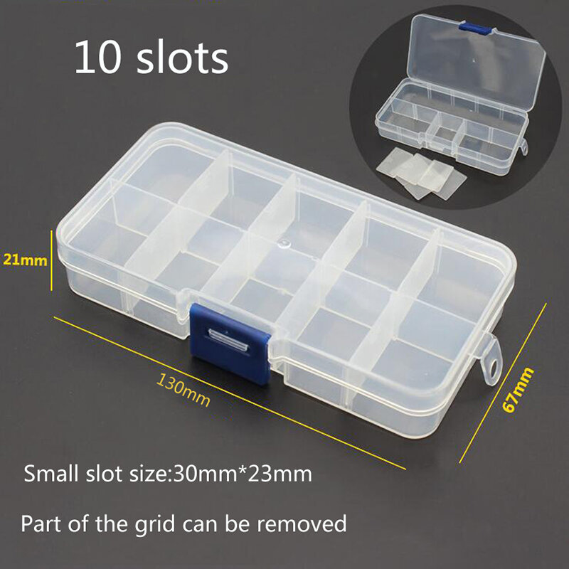 10 Grids Werkzeuge Verpackung Box Tragbare Praktische Elektronische Komponenten Storage Box/Teil Box/Werkzeug box Container