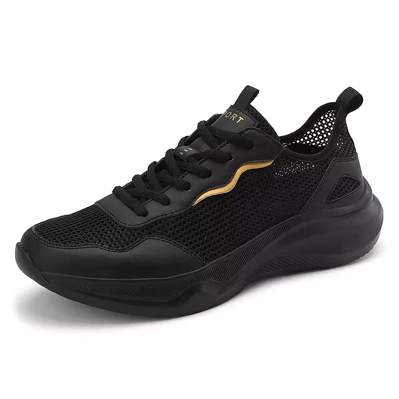 Baskets légères respirantes pour hommes, chaussures de marche décontractées, chaussures de tennis à la mode, haute qualité, 2024
